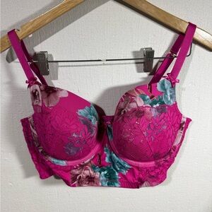 Lane Bryant Cacique Lightly Lines Balconette Bra 38DD